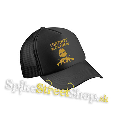 FORTNITE CLUB - čierna sieťkovaná šiltovka model "Trucker Cap"