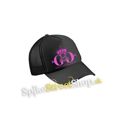 GIRLS´ GENERATION - Pink Logo - čierna sieťkovaná šiltovka model "Trucker Cap"