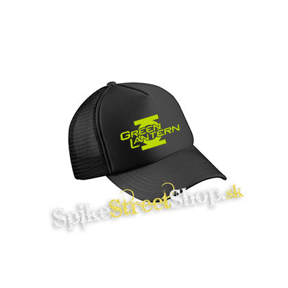 GREEN LANTERN - Logo Motive 2 - čierna sieťkovaná šiltovka model "Trucker Cap"