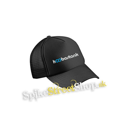 HOOBASTANK - Logo Blue - čierna sieťkovaná šiltovka model "Trucker Cap"