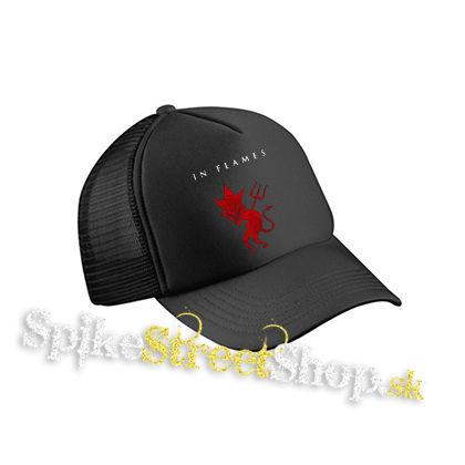 IN FLAMES - Devil - čierna sieťkovaná šiltovka model "Trucker Cap"