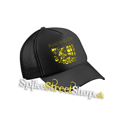 IRON MAIDEN - Piece Of Mind - čierna sieťkovaná šiltovka model "Trucker Cap"