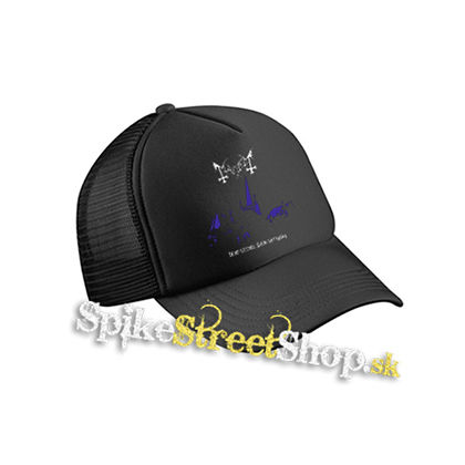 MAYHEM - De Mysteriis Dom Sathanas - čierna sieťkovaná šiltovka model "Trucker Cap"