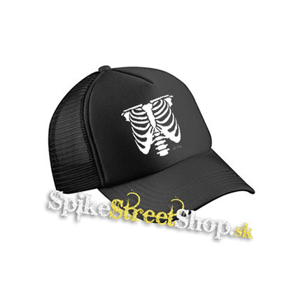 MISFITS - Ribs Motive 1 - čierna sieťkovaná šiltovka model "Trucker Cap"