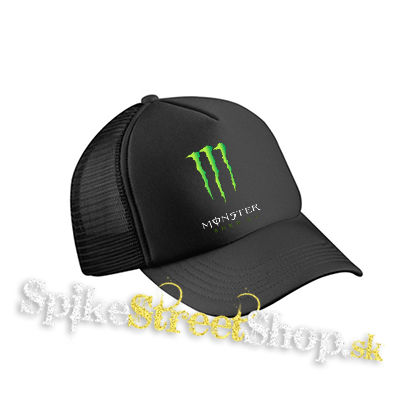 MONSTER ENERGY - Logo - čierna sieťkovaná šiltovka model "Trucker Cap"