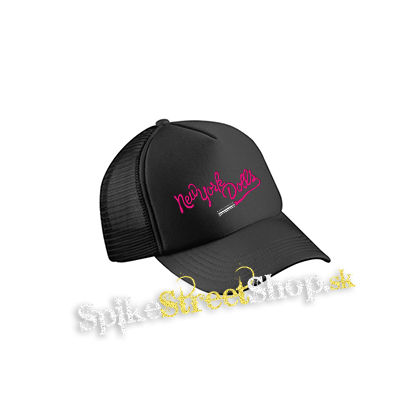 NEW YORK DOLLS - Logo - čierna sieťkovaná šiltovka model "Trucker Cap"