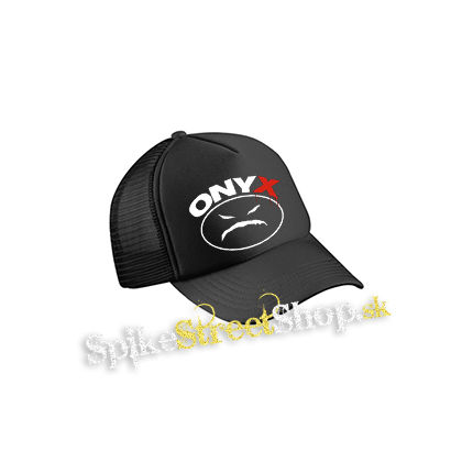 ONYX - Logo - čierna sieťkovaná šiltovka model "Trucker Cap"