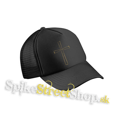 OZZY OSBOURNE - Cross - čierna sieťkovaná šiltovka model "Trucker Cap"