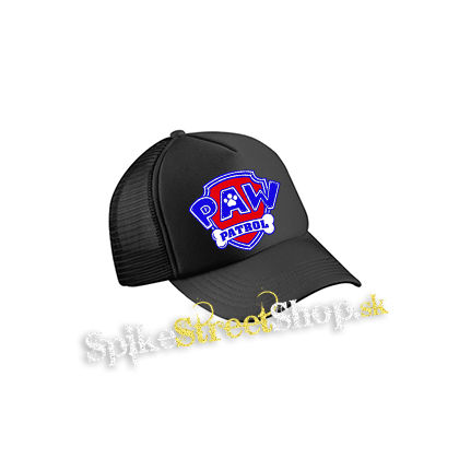 PAW PATROL - LABKOVÁ PATROLA - Logo Color - čierna sieťkovaná šiltovka model "Trucker Cap"