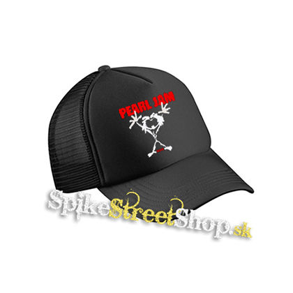PEARL JAM - Alive Red Black - čierna sieťkovaná šiltovka model "Trucker Cap"