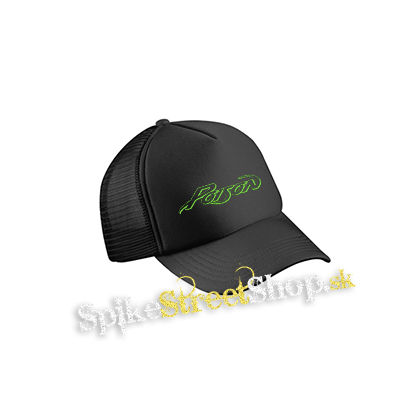 POISON - Logo Green - čierna sieťkovaná šiltovka model "Trucker Cap"