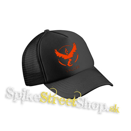 POKEMON - Valor - čierna sieťkovaná šiltovka model "Trucker Cap"