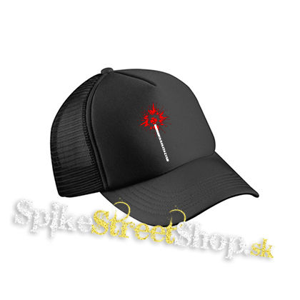 RAMMSTEIN - Logo Spiel - čierna sieťkovaná šiltovka model "Trucker Cap"