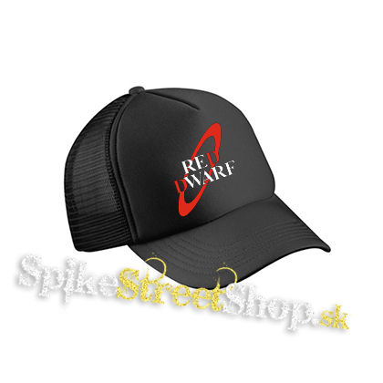 RED DWARF - čierna sieťkovaná šiltovka model "Trucker Cap"
