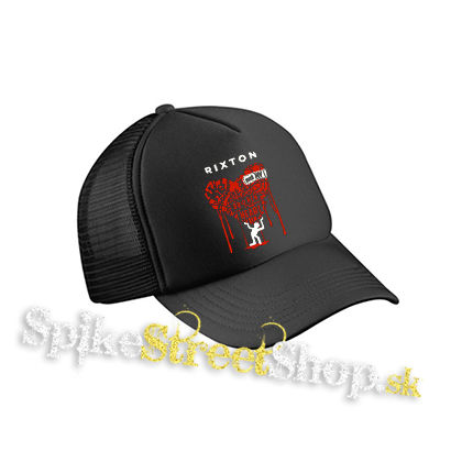 RIXTON - Me And My Broken Heart - čierna sieťkovaná šiltovka model "Trucker Cap"