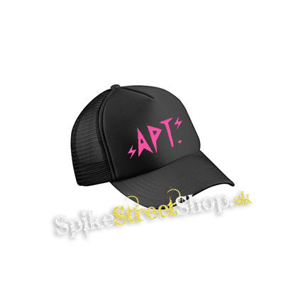 ROSÉ & BRUNO MARS - APT. Pink Symbol - čierna sieťkovaná šiltovka model "Trucker Cap"