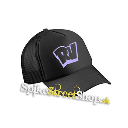 RUMBLEVERSE - Logo CREST - čierna sieťkovaná šiltovka model "Trucker Cap"