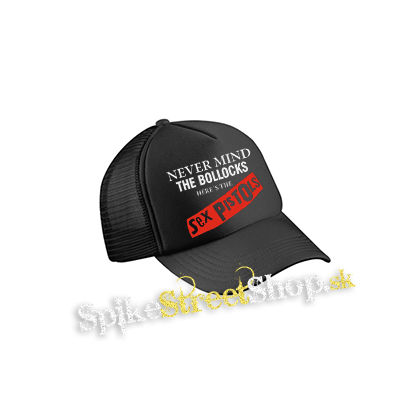 SEX PISTOLS - Never Mind The Bollocks - čierna sieťkovaná šiltovka model "Trucker Cap"