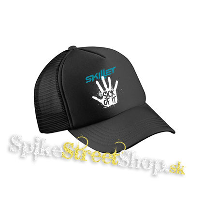 SKILLET - Sick Of It - čierna sieťkovaná šiltovka model "Trucker Cap"