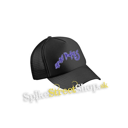 SPIN DOCTORS - Logo - čierna sieťkovaná šiltovka model "Trucker Cap"