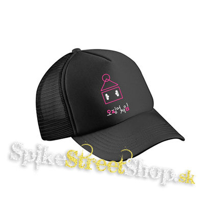 SQUID GAME - Arena - čierna sieťkovaná šiltovka model "Trucker Cap"