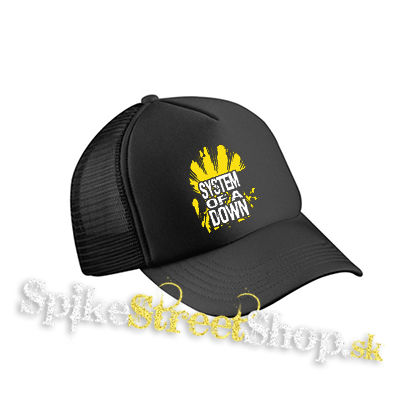 SYSTEM OF A DOWN - Sun - čierna sieťkovaná šiltovka model "Trucker Cap"