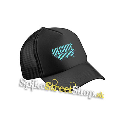WE CAME AS ROMANS - Cyan Logo - čierna sieťkovaná šiltovka model "Trucker Cap"