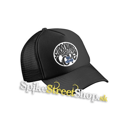 WOODSTOCK - Surround Yourself With Love - čierna sieťkovaná šiltovka model "Trucker Cap"