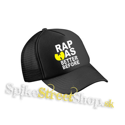 WU TANG CLAN - Rap Was Better Before - čierna sieťkovaná šiltovka model "Trucker Cap"