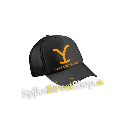 YELLOWSTONE - Logo - čierna sieťkovaná šiltovka model "Trucker Cap"