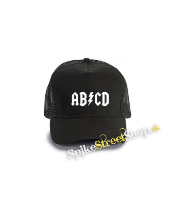 ABCD - čierna bavlnená sieťkovaná šiltovka model "Trucker Cap"