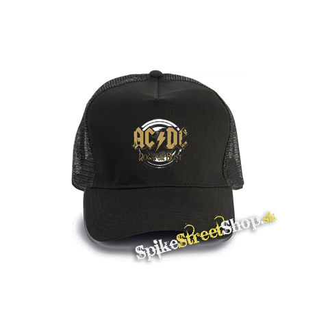ACDC - Gold Rock Or Bust - čierna bavlnená sieťkovaná šiltovka model "Trucker Cap"