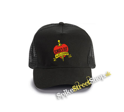 ALICE COOPER - School's Out - čierna bavlnená sieťkovaná šiltovka model "Trucker Cap"