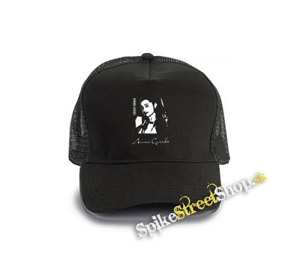 ARIANA GRANDE - Portrait 2 - čierna bavlnená sieťkovaná šiltovka model "Trucker Cap"