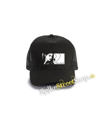 ARIANA GRANDE - Portrait 4 - čierna bavlnená sieťkovaná šiltovka model "Trucker Cap"