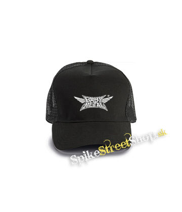 BABYMETAL - Logo - čierna bavlnená sieťkovaná šiltovka model "Trucker Cap"