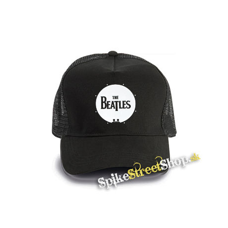 BEATLES - Drum Logo - čierna bavlnená sieťkovaná šiltovka model "Trucker Cap"
