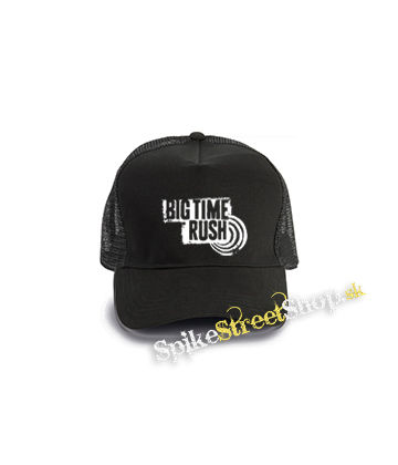 BIG TIME RUSH - čierna bavlnená sieťkovaná šiltovka model "Trucker Cap"