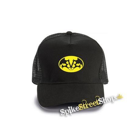 BLACK VEIL BRIDES - Batman Logo - čierna bavlnená sieťkovaná šiltovka model "Trucker Cap"