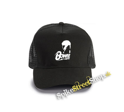 DAVID BOWIE - Portrait Symbol - čierna bavlnená sieťkovaná šiltovka model "Trucker Cap"