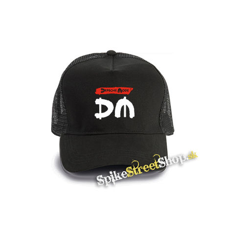 DEPECHE MODE - Spirit Crest - čierna bavlnená sieťkovaná šiltovka model "Trucker Cap"