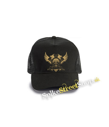 DREAM THEATER - Gold Sign - čierna bavlnená sieťkovaná šiltovka model "Trucker Cap"