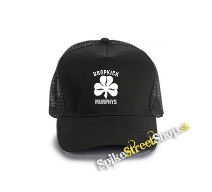 DROPKICK MURPHYS - Logo - čierna bavlnená sieťkovaná šiltovka model "Trucker Cap"