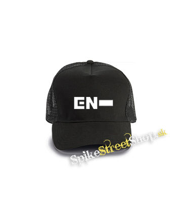 ENHYPEN - Symbol - čierna bavlnená sieťkovaná šiltovka model "Trucker Cap"