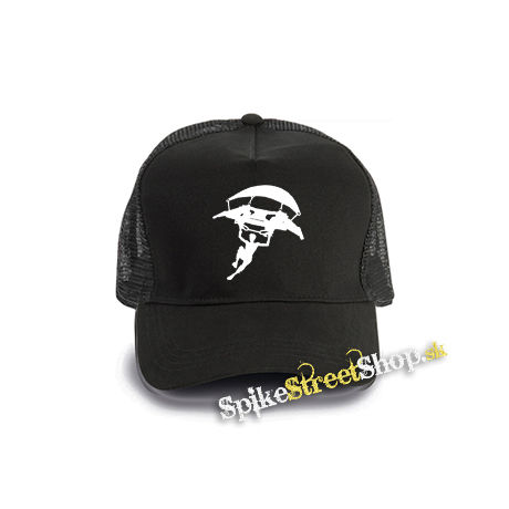FORTNITE - Glider Man - čierna bavlnená sieťkovaná šiltovka model "Trucker Cap"