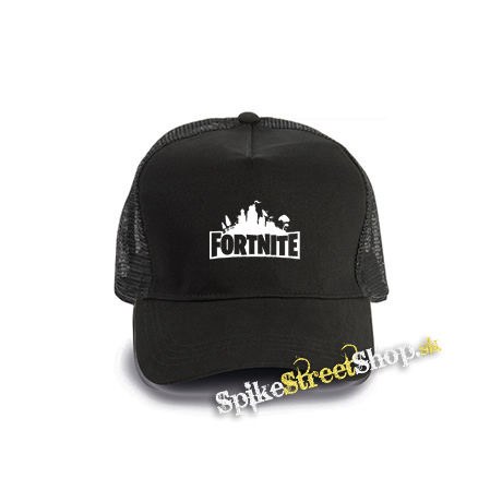FORTNITE - Logo - čierna bavlnená sieťkovaná šiltovka model "Trucker Cap"