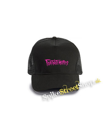 FORTNITEMARES - Logo - čierna bavlnená sieťkovaná šiltovka model "Trucker Cap"