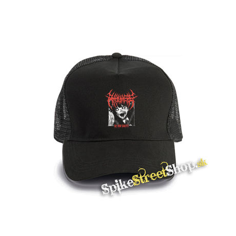 HANABIE - We Love Sweets - čierna bavlnená sieťkovaná šiltovka model "Trucker Cap"