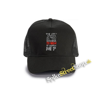 HOLLYWOOD UNDEAD - City - čierna bavlnená sieťkovaná šiltovka model "Trucker Cap"