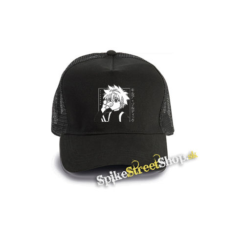 HUNTER X - Killue Manga Anime Portrait - čierna bavlnená sieťkovaná šiltovka model "Trucker Cap"